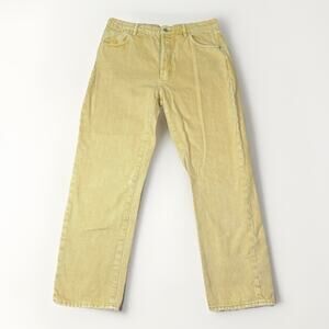 Rolla’s Classic Straight High Rise Jeans Regular Fit Womens Size 29 Light Yellow